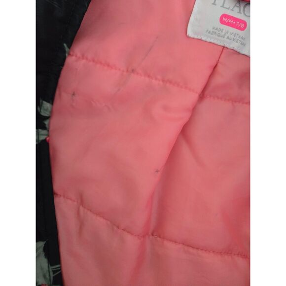 Children Place Girls Coat Floral 7/8 Hooded Winter Snow Warm - Picture 8 of 8